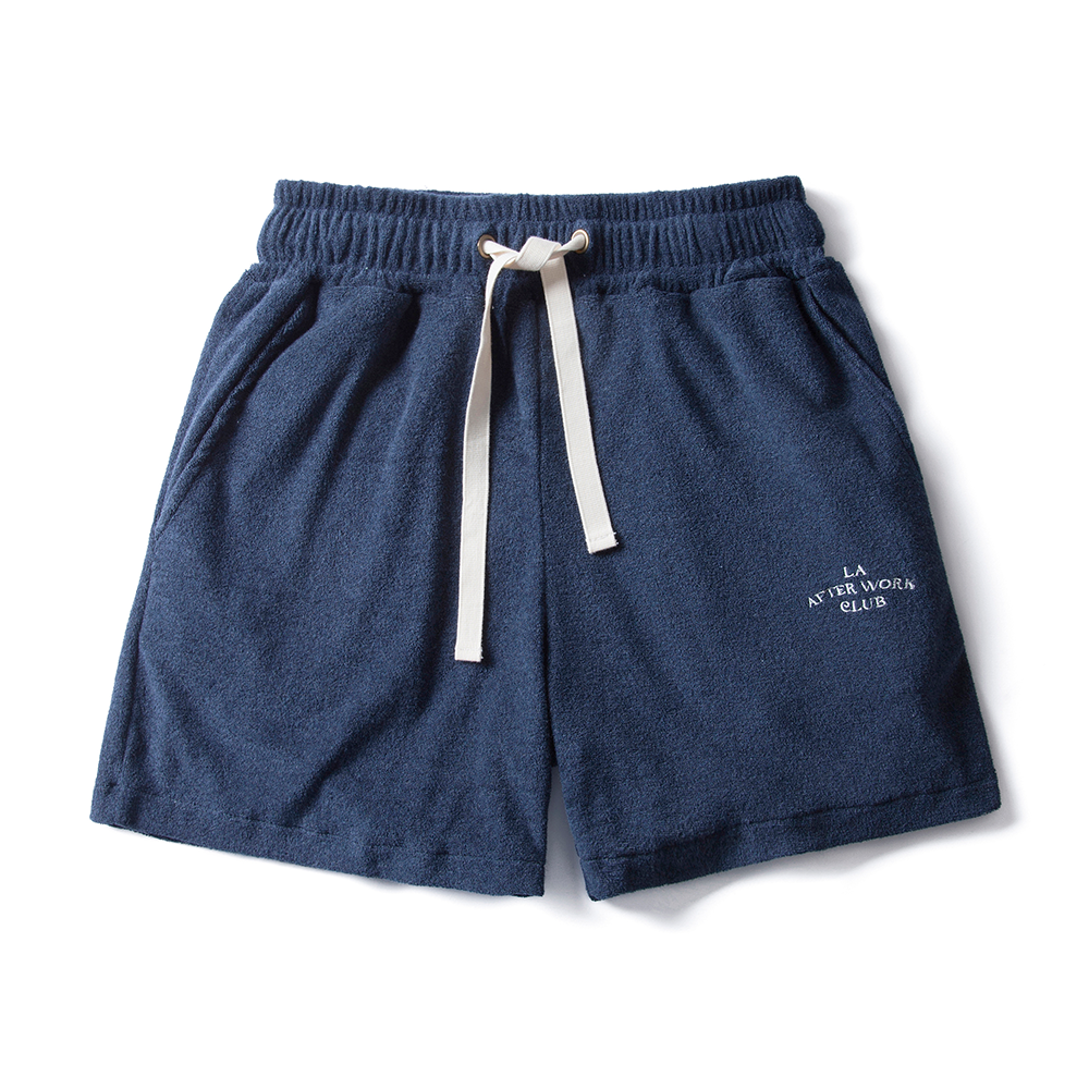 Womens Terry Atheletic shorts Navy